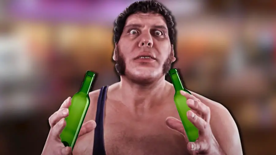Andre the giant drinking